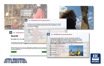 Skjermbilder fra prosedyretesten